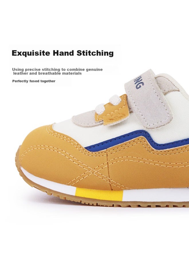 Kids.ing Children's Retro Sports Shoes Boys Girls Soft Bottom Baby Running Shoes Sports Casual Shoes Yellow Size 25 - Image 5