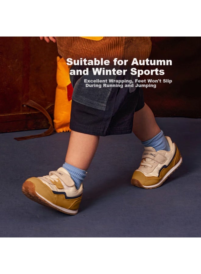 Kids.ing Children's Retro Sports Shoes Boys Girls Soft Bottom Baby Running Shoes Sports Casual Shoes Yellow Size 25 - Image 3