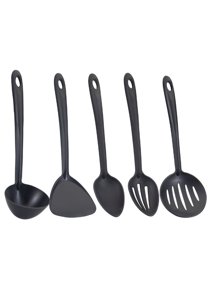 Metaltex Rapid Cooking Kitchen Utensils Set of 5 pcs, Turner, Spoon, Slotted Spoon, Skimmer - Image 1