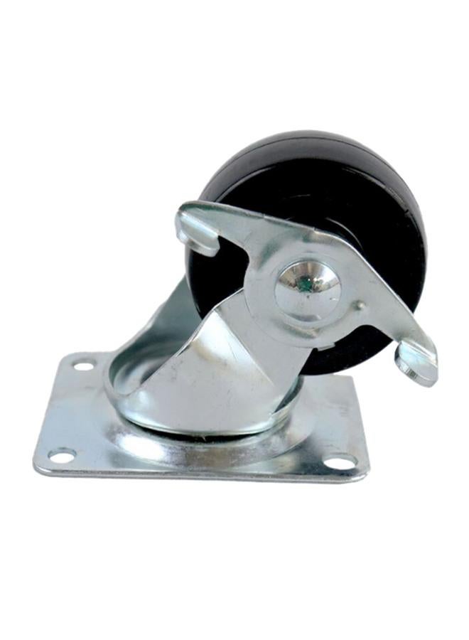 ACE Heavy-Duty Sturdy High-Quality Precision Swivel Caster Silver and Black 2.5 Inch - Image 2