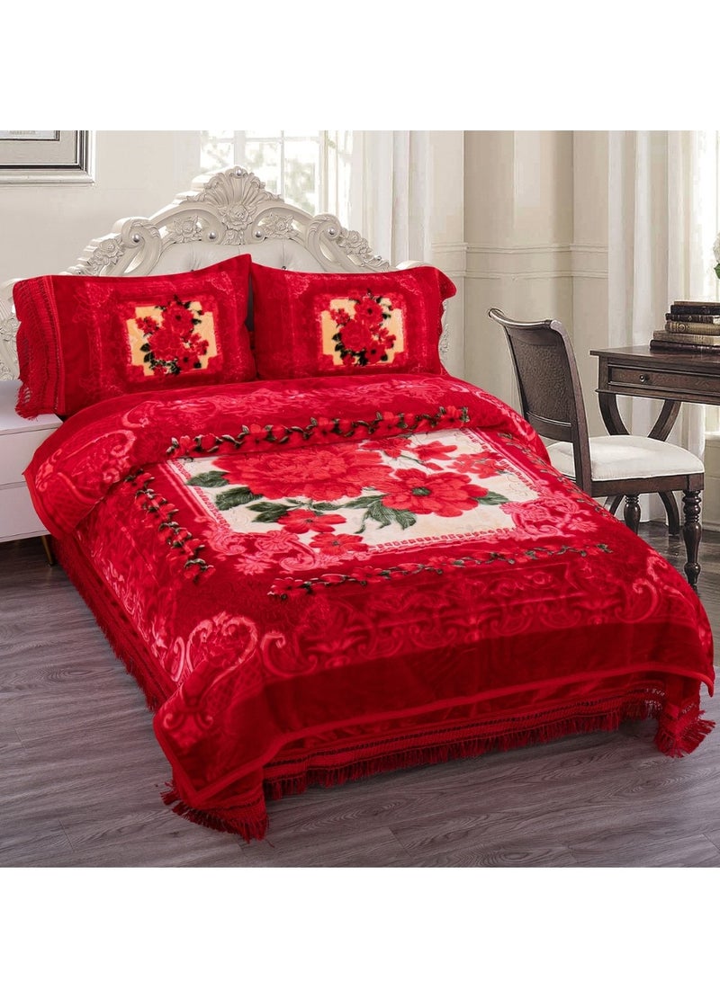 Stargold Korea Quality Blanket Set of 4 Pieces King Size Super Soft Double Ply Combo Blanket - Image 1