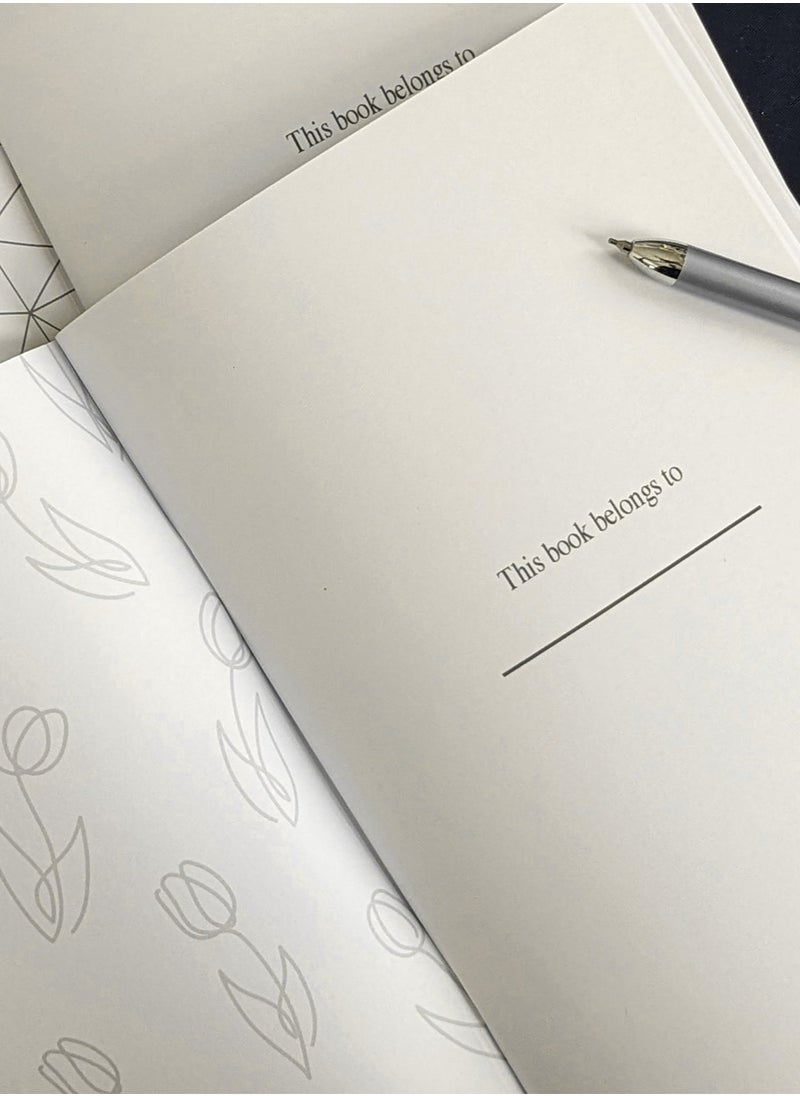 Dxign Co - Personalised A5 Notebook, Diva Dahlia, 72 Pages