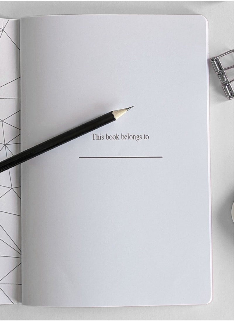 Dxign Co - Personalised A5 Notebook, Diva Dahlia, 72 Pages