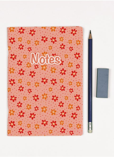 Dxign Co - Personalised A5 Notebook, Diva Dahlia, 72 Pages