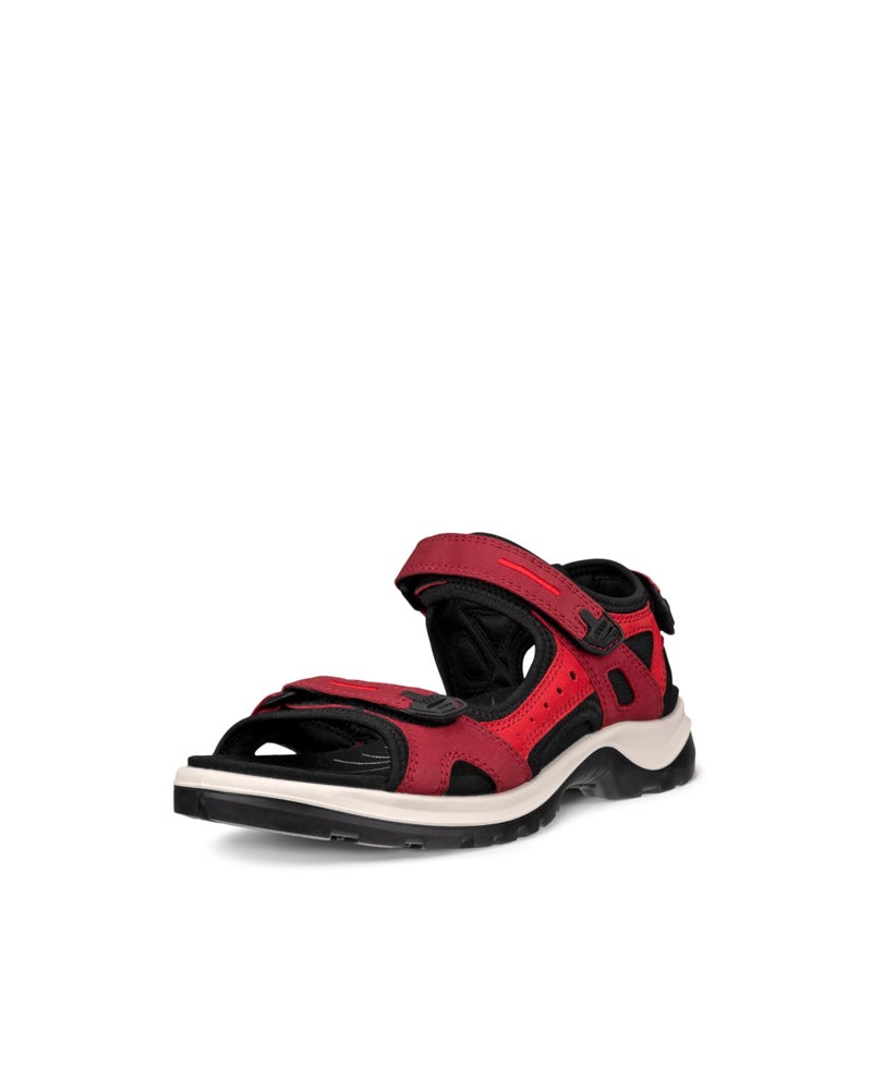 ECCO Womens Yucatan Sport Sandal BrickChili RED Nubuck 12125