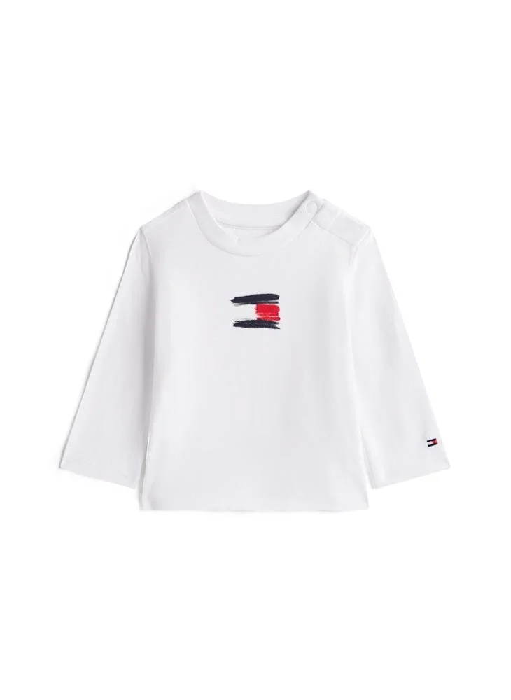 TOMMY HILFIGER Kids Flag Crew Neck T-Shirt