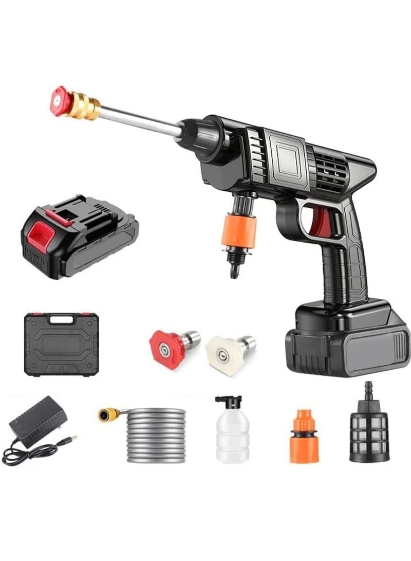 Meetion 48V High-Pressure Water Sprayer, Car Washing Machine, 5M Range, Cordless Portable Electric Water High Pressure Washer Gun, Used For Car Washing, Floor Cleaning & Garden Watering - Image 1