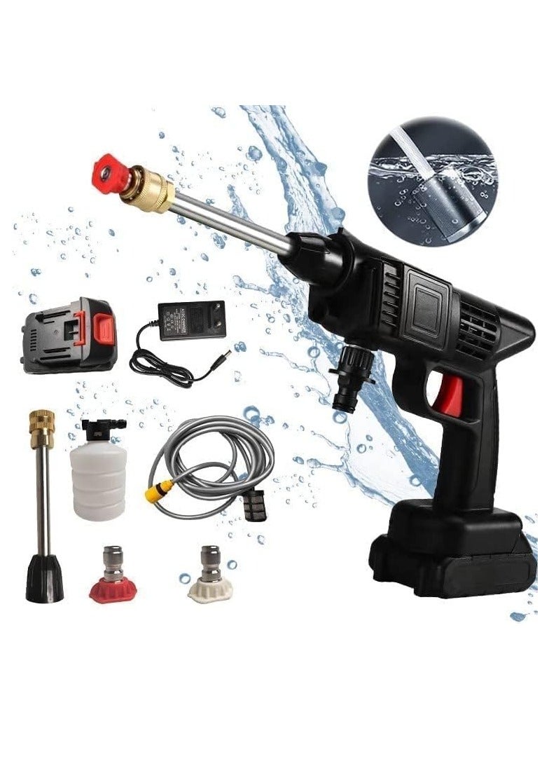 Meetion 48V High-Pressure Water Sprayer, Car Washing Machine, 5M Range, Cordless Portable Electric Water High Pressure Washer Gun, Used For Car Washing, Floor Cleaning & Garden Watering - Image 3