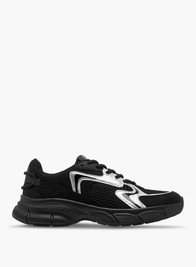 Flora Bella By Shoexpress Women's Panelled Lace-Up Sneakers