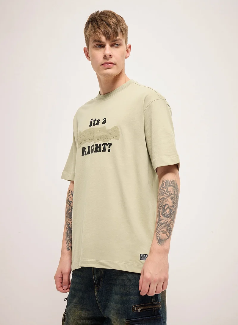 THE BEAR HOUSE Men’s Cotton T-Shirt – Soft, Breathable & Comfortable, Perfect for Casual Wear, Ideal for Everyday & Summer Wear