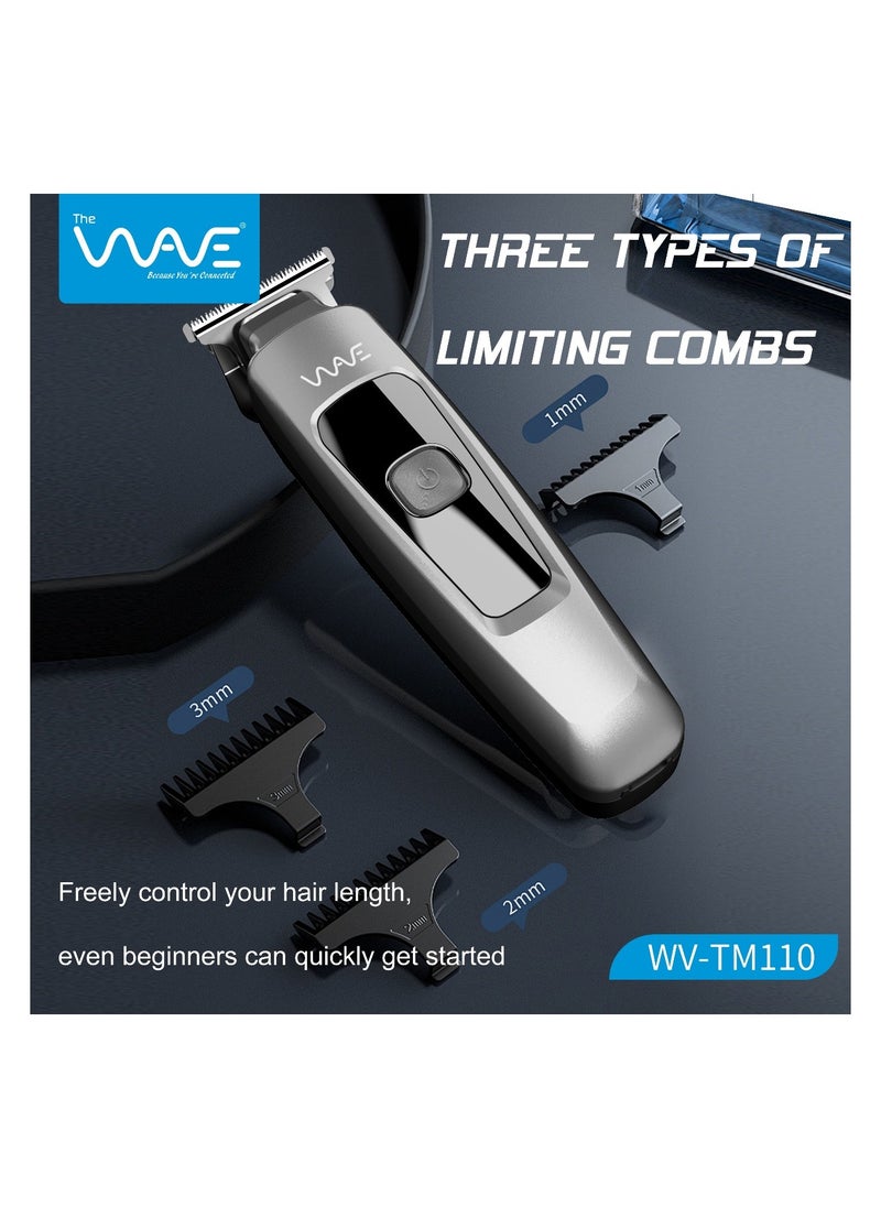 Wave All-in-One Trimmer WV-TM110 Smart Electric Hair trimmer, Hair clipper, Fixed length comb 1 mm x2, Lubricating oil, Fixed length comb 2mm x2 and 3mm x1, Cleaning brush, Power cord Japan Technology  - Image 4