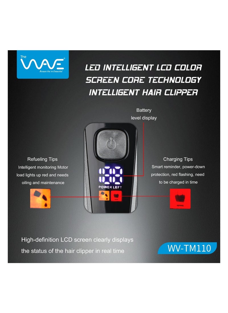 Wave All-in-One Trimmer WV-TM110 Smart Electric Hair trimmer, Hair clipper, Fixed length comb 1 mm x2, Lubricating oil, Fixed length comb 2mm x2 and 3mm x1, Cleaning brush, Power cord Japan Technology  - Image 5