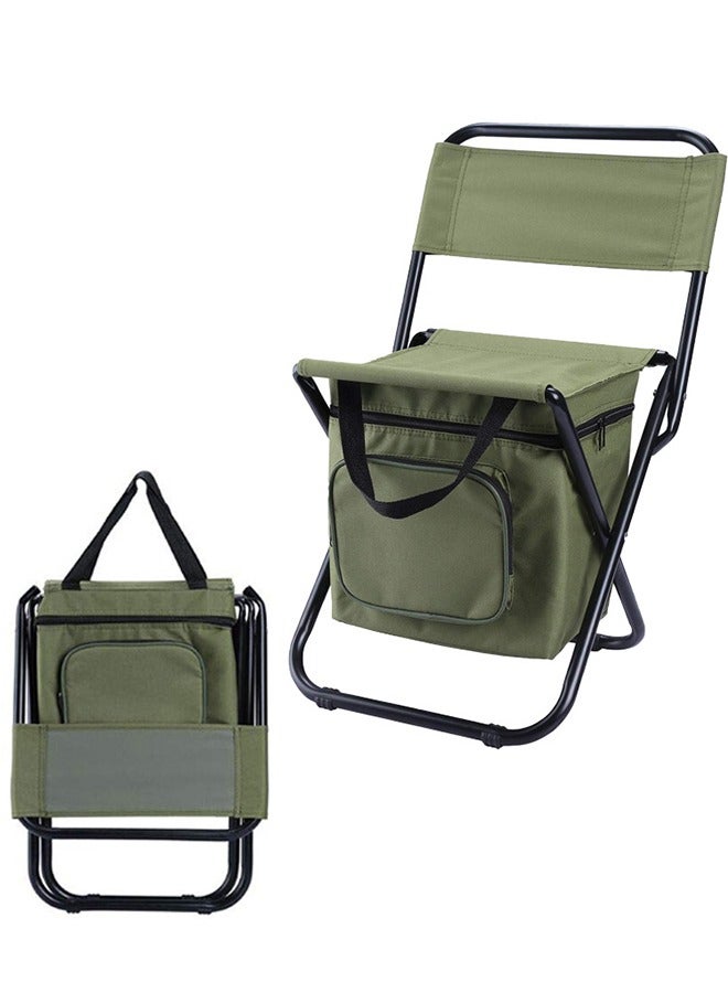 Generic Backpack Cooler Chair Fishing Chairs with Backrest Folding Camping Stool,Fishing Stool Foldable Camping Chair - Image 2