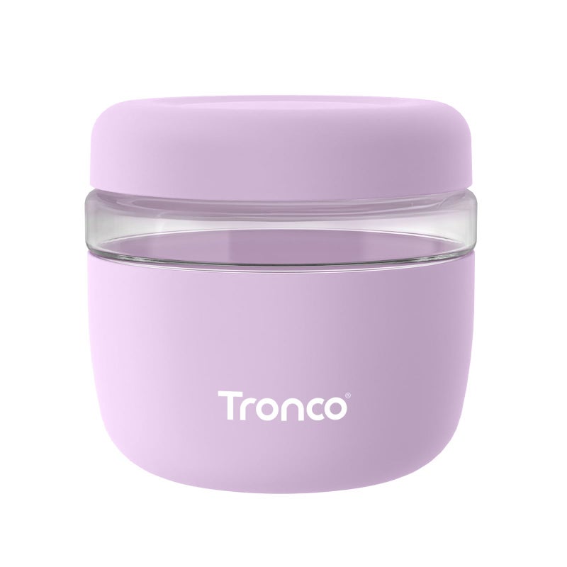 Tronco 24 oz Glass Food Storage Containers with Lids, Airtight, Leak & Spill Proof Glass Lunch Bowls for Meal Prep, Salad, Yogurt, Soup & Stew, Microwave & Dishwasher Safe, BPA-Free, Set of 1 - Image 1