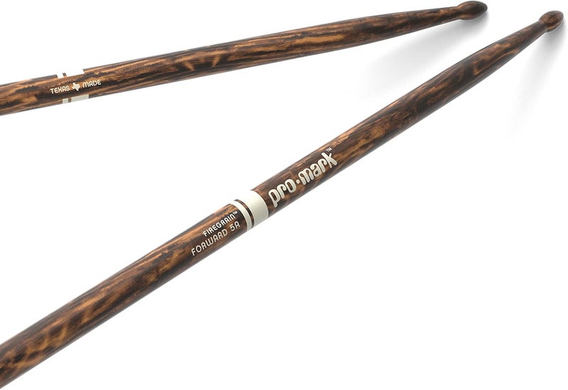 ProMark Classic Forward 5A FireGrain Hickory Drumsticks - Image 1