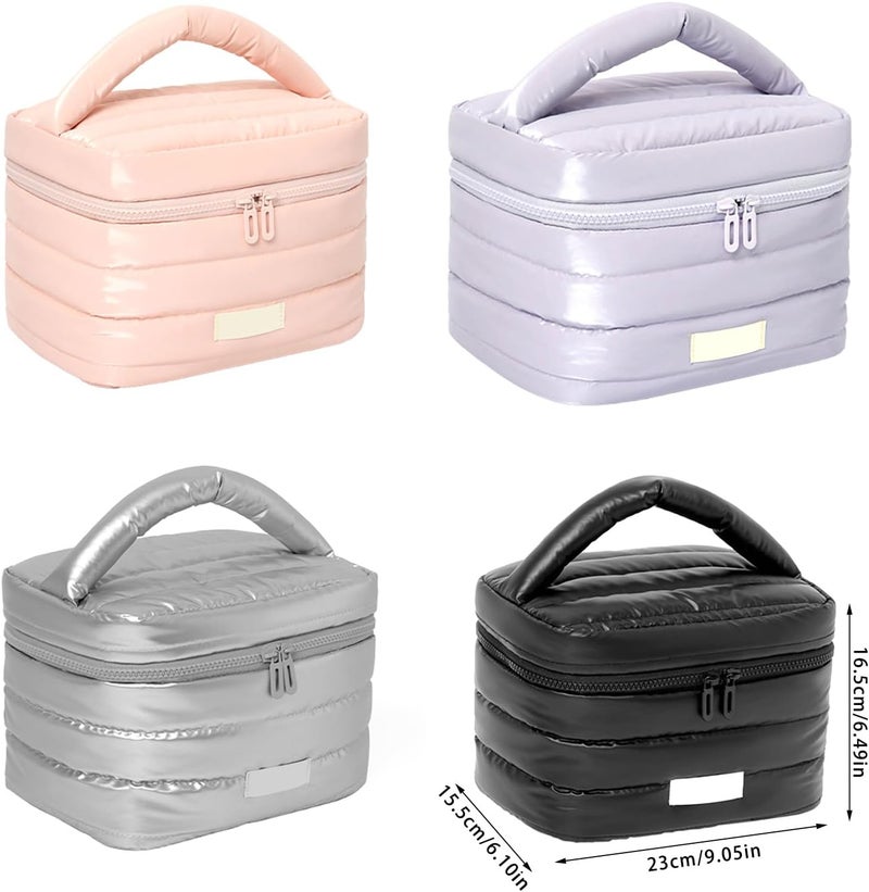 Makeup Bag For Women Large Capacity Cosmetic Pouches Toiletries Organized Storage Bags For Business Trips And Getaways - Image 4