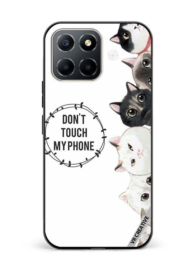 VR CREATIVE Protective Case Cover For Honor X6 Cats Don't Touch My Phone Design Multicolour - Image 1