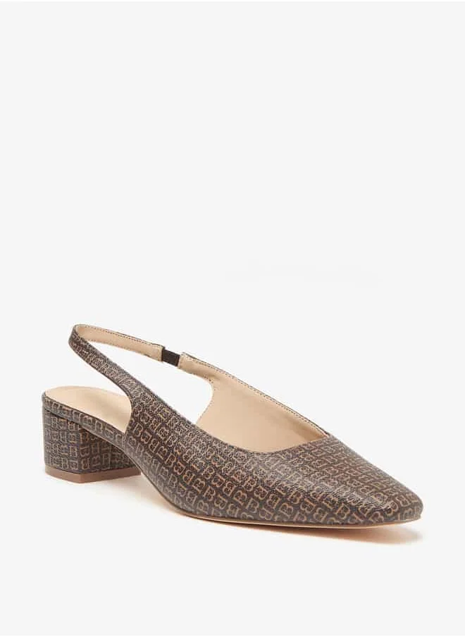 Flora Bella By Shoexpress Women Textured Slingback Mules with Block Heels