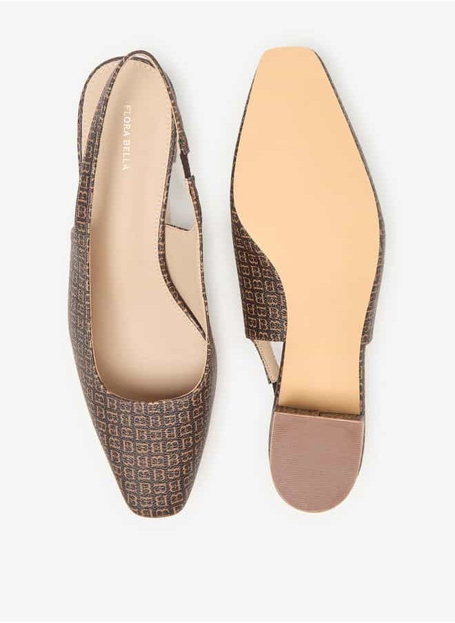 Flora Bella By Shoexpress Women Textured Slingback Mules with Block Heels  - Image 4