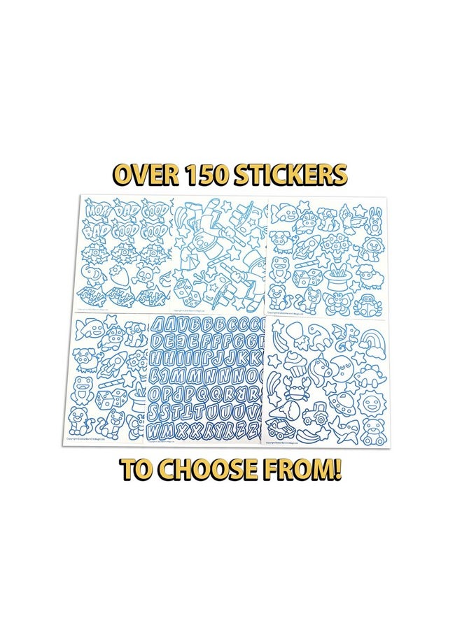 Marvin's Magic - - Magic Foil Rainbow Stickers - Foil, Metallic & Holographic Stickers - Magical Art Supplies - 150 Stickers & More - Image 1