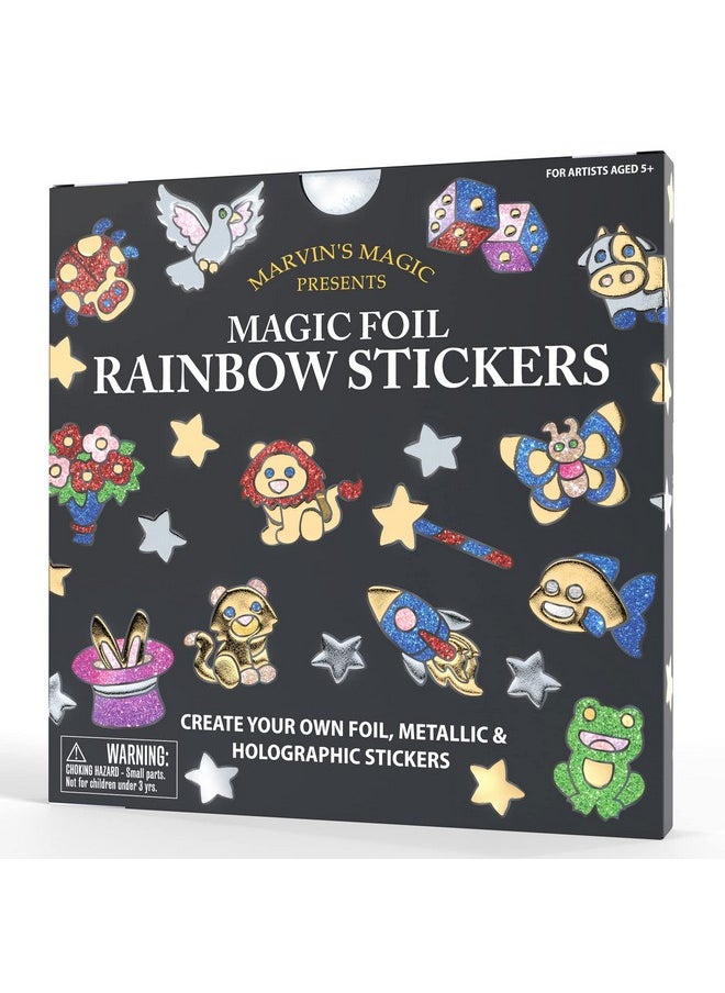 Marvin's Magic - - Magic Foil Rainbow Stickers - Foil, Metallic & Holographic Stickers - Magical Art Supplies - 150 Stickers & More - Image 1