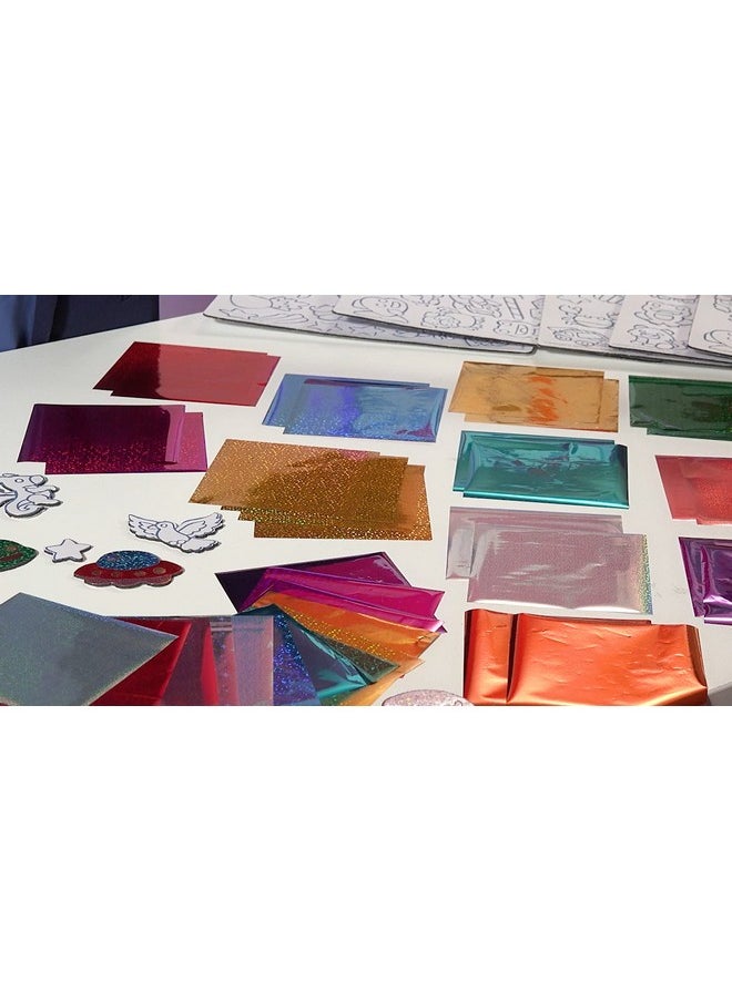 Marvin's Magic - - Magic Foil Rainbow Stickers - Foil, Metallic & Holographic Stickers - Magical Art Supplies - 150 Stickers & More - Image 1