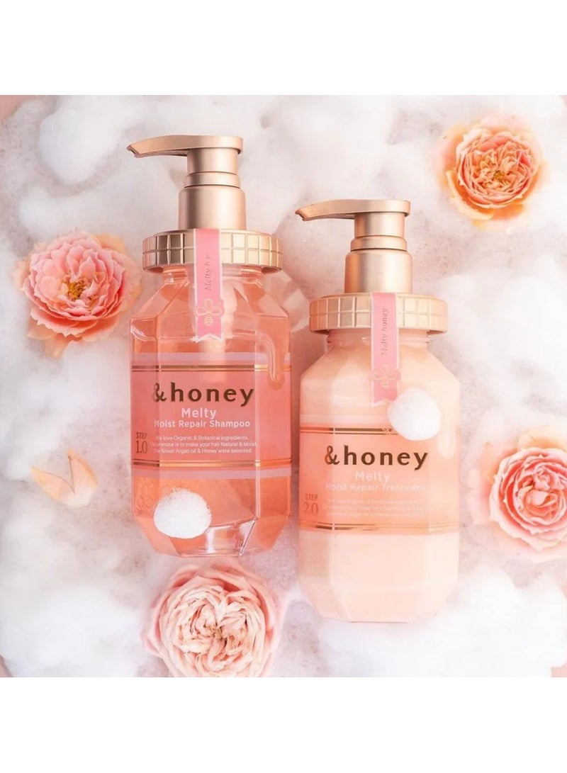&Honey & Honey (And Honey) Melty Moist Repair Shampoo and Treatment Set - Image 2