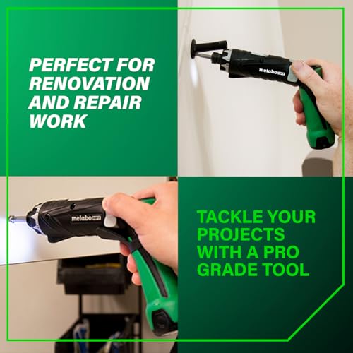 Metabo HPT 3.6V Lithium Ion Cordless Screwdriver Kit, Compact and Lightweight Power Screwdriver with 2 x 1.5Ah Batteries and Quick Charger, 21 + 1 Clutch Settings and Built-In LED Light, DB3DL2 - Image 3