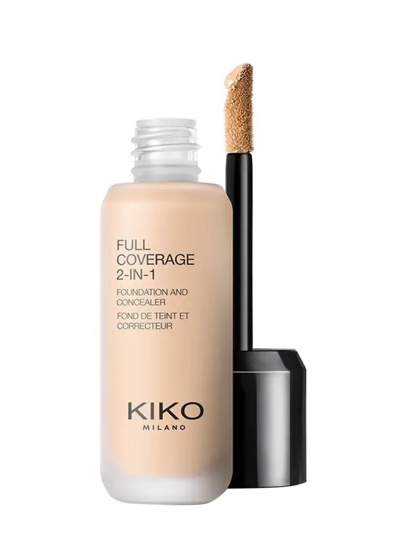 KIKO MILANO فونداسيون وكونسيلر 2 في 1 بتغطية كاملة - Image 1