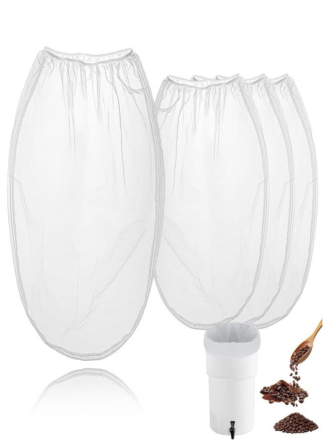 Stitokg 4-Pack Cold Brew Coffee Filter Bag - Compatible with Toddy Cold Brew 5 Gallon System, Washable & Reusable Nylon Mesh Filter for Commercial/Home Brewers, High-Efficiency Filtration - Image 1