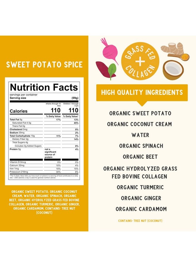 سيرينتي كيدز عصير سيرينيتي كيدز بنكهة البطاطس الحلوة والتوابل 3.5 أونصة - Image 1