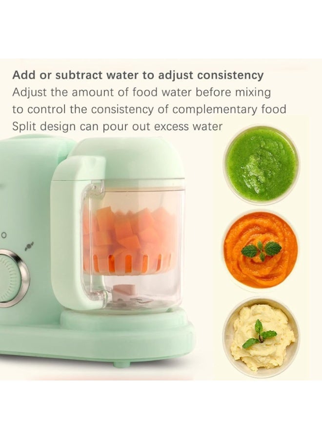 صانع أغذية الأطفال، معالج أغذية الأطفال الصغار، خلاط ومطحنة بخارية محمولة، للطهي التلقائي وإعداد وجبات صحية، مثالي لصنع هريس الخضار وأغذية الأطفال المغذية محلية الصنع - Image 4