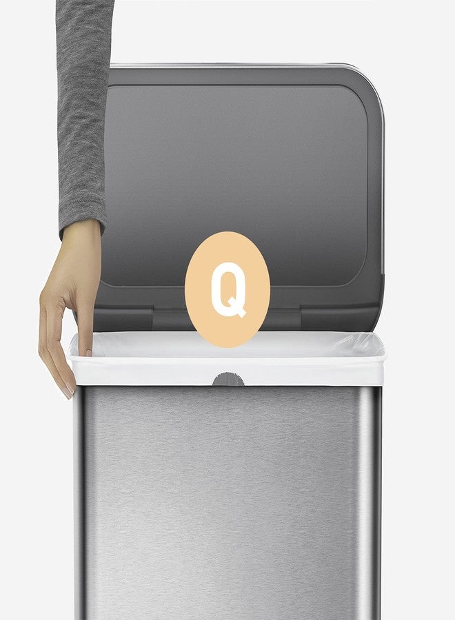 simplehuman Code Q Custom Fit Drawstring Trash Bags in Dispenser Packs, 20 Count, 50-65 Liter / 13.2-17.2 Gallon, White - Image 4