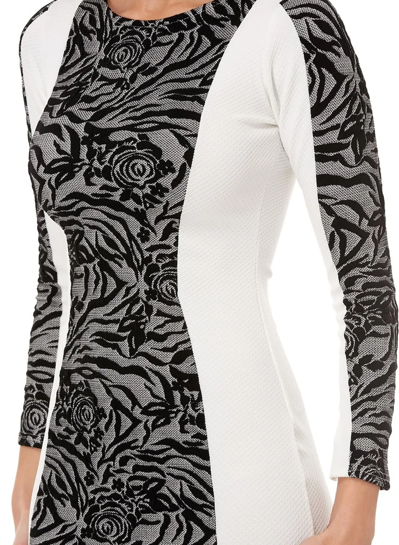 Ginger Printed Panel Dress