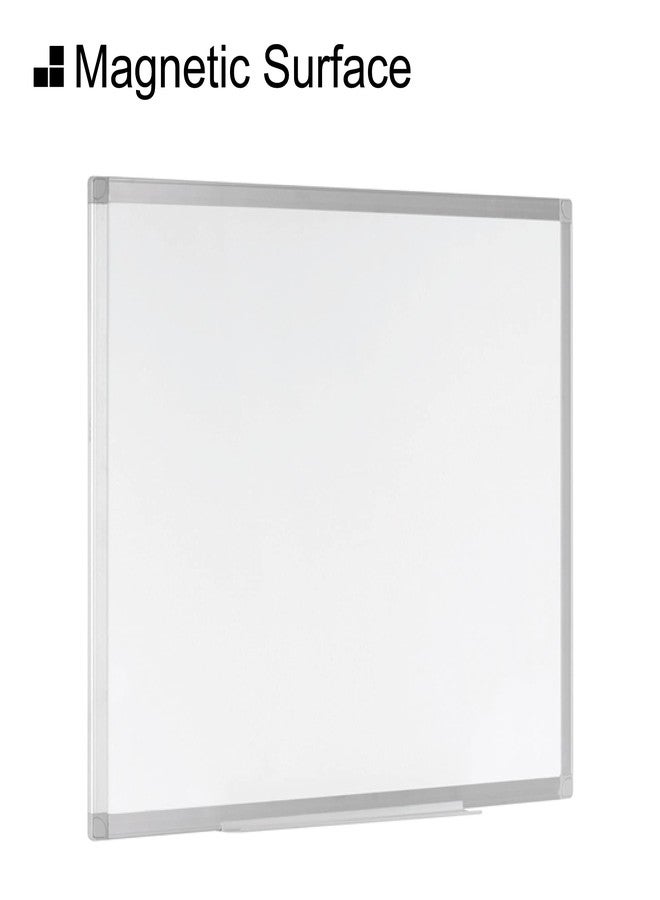 BoardsPlus 24" x 18" Magnetic Dry Erase Whiteboard, Premium Small Porcelain Wall Mounted White Board with Aluminum Frame for The Home or Office - Image 3