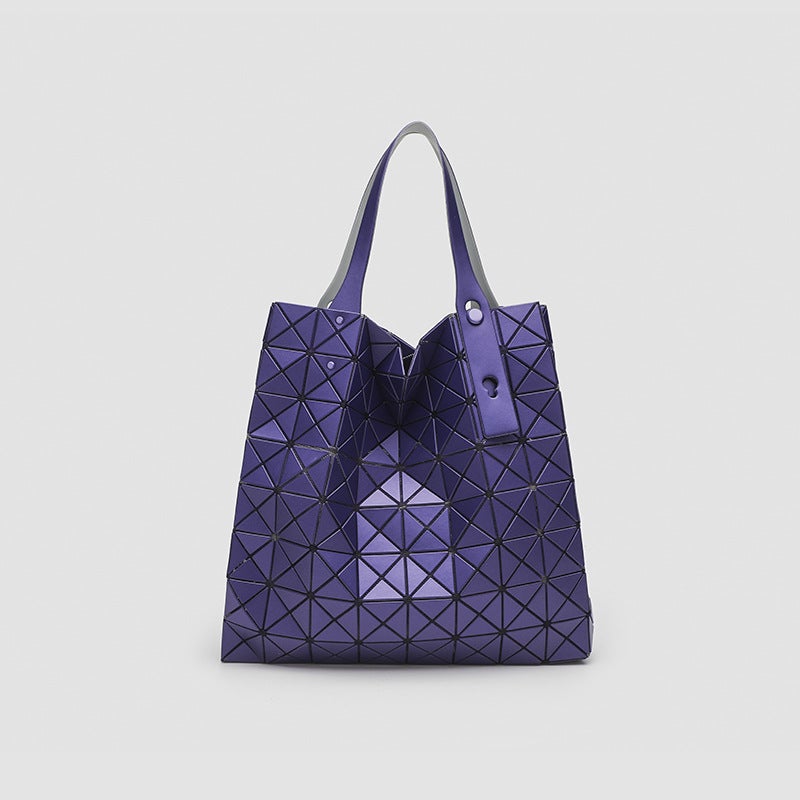 Japanese Summer Niche High-End Shoulder Underarm Bag Large Tote Bag Portable Geometric Diamond Bag - Image 1