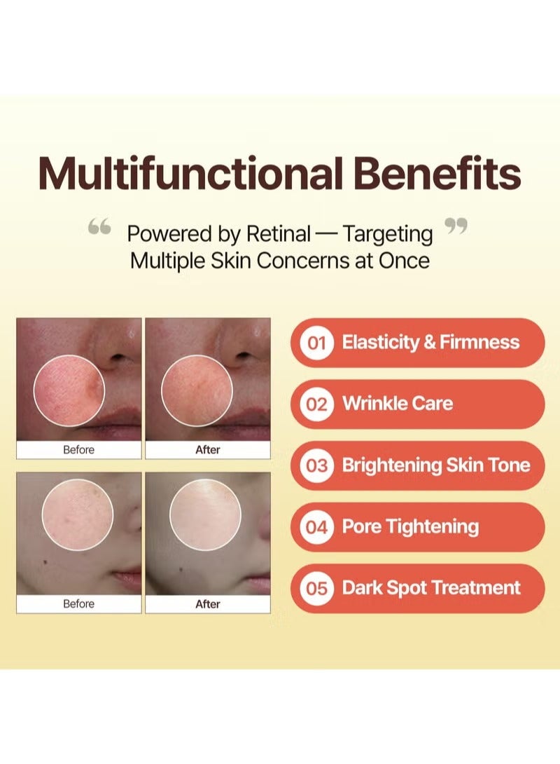 MEDITHERAPY Retinal Skin Booster Serum 5.07 Fl. Oz for Beginner & Sensitive Skin - Advanced Retinol Serum for Face and Body - Vegan Retinaldehyde Facial Serum for Uneven Skin Tone & Fine Lines - Image 4