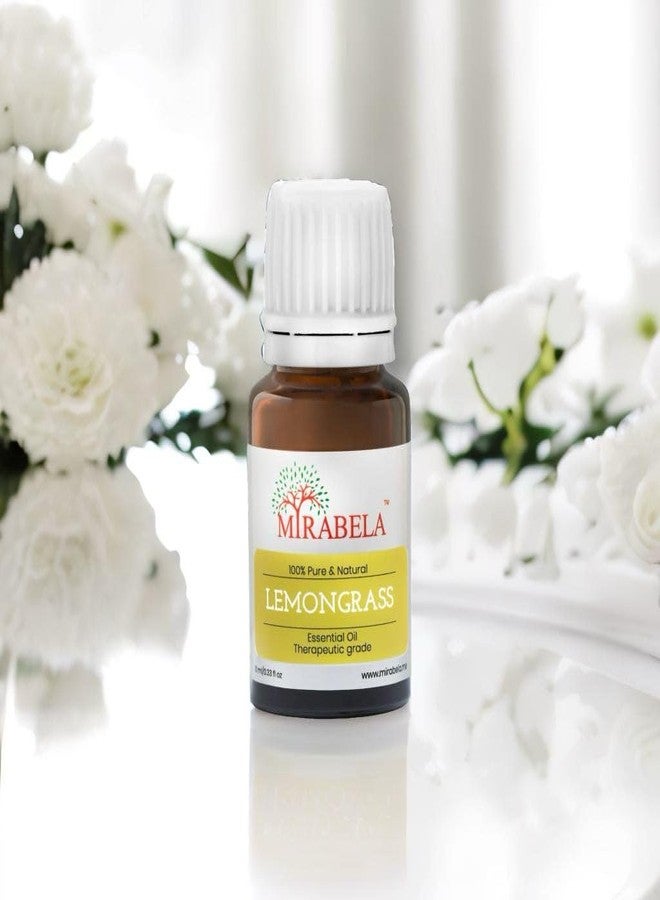 Mirabela Lemongrass Essential Oil 100% Pure undiluted Therapeutic Grade Essential Oil For Face, Hair, Oily Skin, Toning, Cleansing, Aromatherapy, Aura Cleansing, Insect Repellant, 10 ml - Image 3