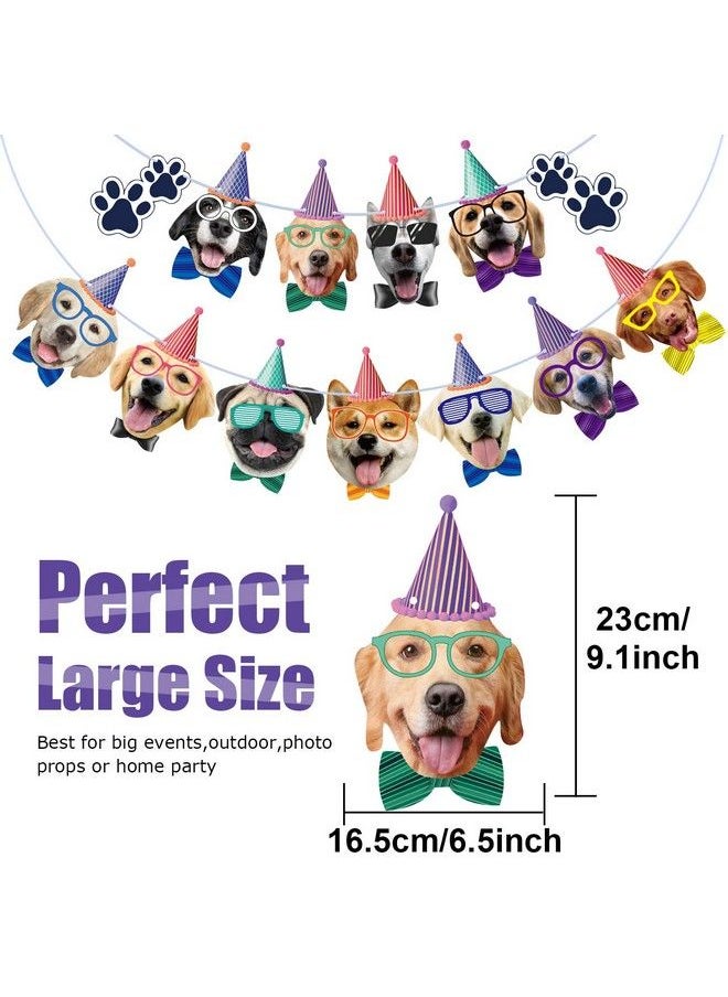 Blulu Dog Birthday Banner Birthday Garland Dog Theme Party Bunting Decoration Baby Shower Party Supplies (Dog)  - Image 3