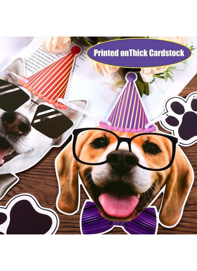 Blulu Dog Birthday Banner Birthday Garland Dog Theme Party Bunting Decoration Baby Shower Party Supplies (Dog)  - Image 5