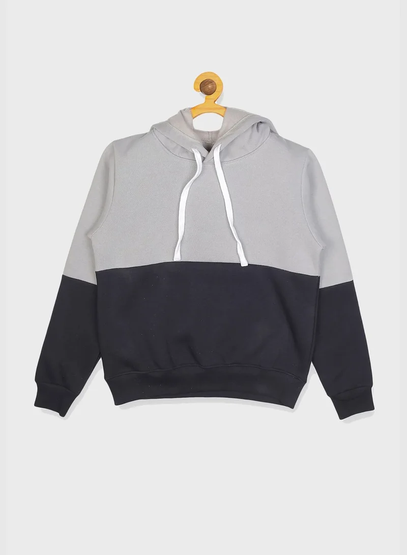 Instafab Color block Hoodie