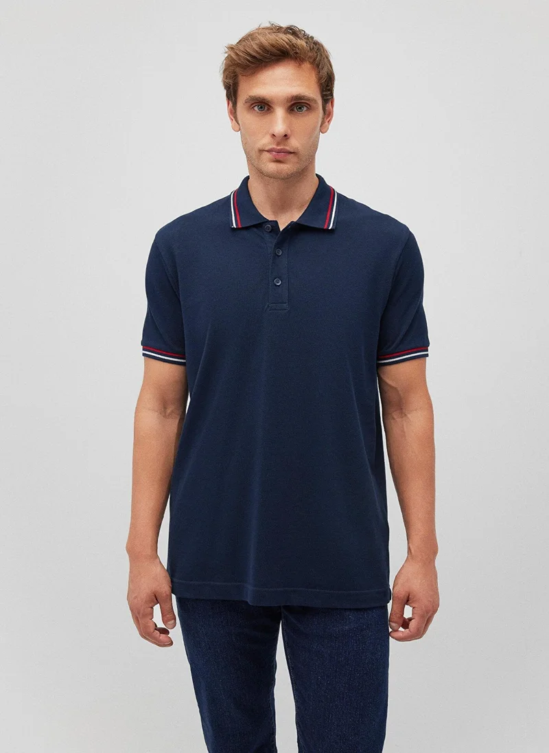 مافي Navy Polo T-Shirt