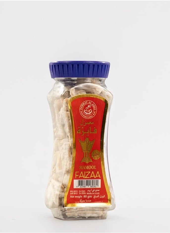 Zahrat Al Aqsa - Mamool Faiza Bakhoor, 80g Oud Musk, Amber And Sandal Fragrances - Image 1