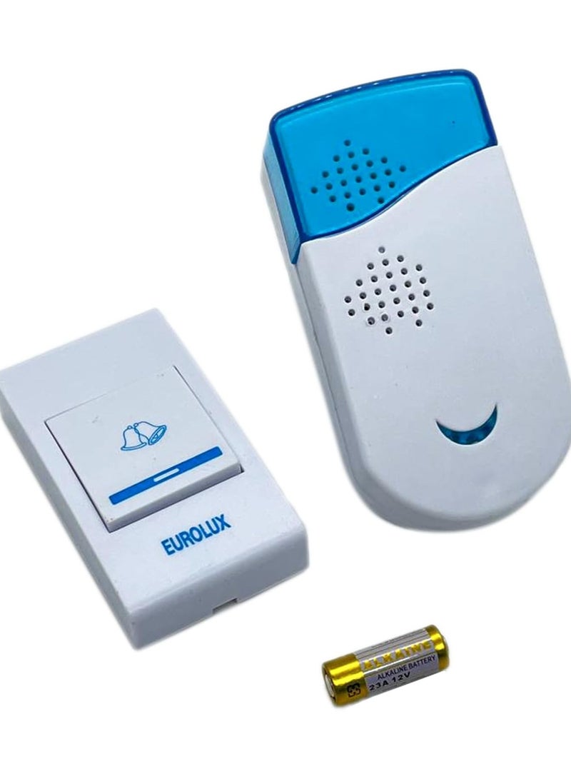 Wireless Doorbell Kit with 100+ Feet Range, 32 Rings, LED Flash Doorbell, Remote Control Wireless Doorbell Perfect for Home/Shop/Office 