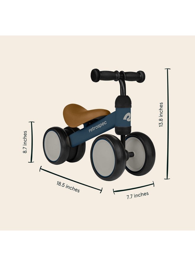 ريتروسبيك دراجة توازن للأطفال من ريترو سبيك كريكيت بأربع عجلات، مناسبة للأعمار من ١٢ إلى ٢٤ شهرًا - لعبة دراجة للأطفال بعمر سنة واحدة - ألعاب ركوب للأولاد والبنات - Image 4