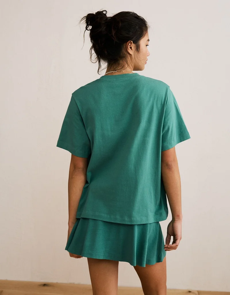 American Eagle  AE Relaxed Fit Everyday Luxe T-Shirt for Women | Best Price UAE