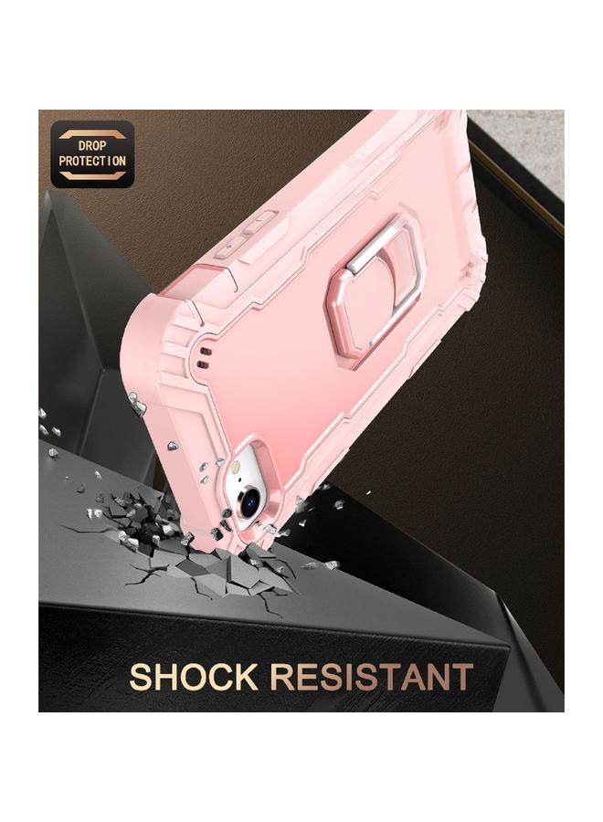 S-TOP Case For iPhone SE 2022 / SE 2020 / 8 / 7 PC + Rubber 3-layers Shockproof Protective Case with Rotating Holder - Image 5