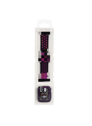 Suitable For Apple Nike Two-color Silicone Watch Band Set For Apple Watch7/SE/6/5/4321 Sport-Color:Black Purple-Exterior Dimension:38mm - pzsku/ZA795DD3C8CCFD8283BDFZ/45/1746218863/e9f83899-27eb-4287-9491-67241ff1af7e