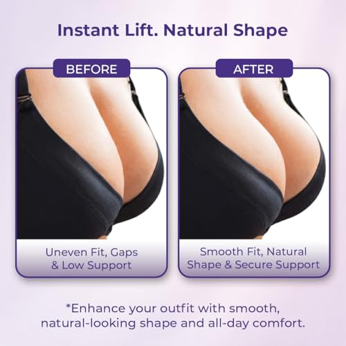 Sanfe Breast Insert Pads | Natural Lift & Shape | Lightweight, Breathable & Seamless | Perfect for Bras, Swimwear & Dresses | Enhances Bustline Instantly | Reusable & Comfortable Fit, 1 Pair Beige - Image 2