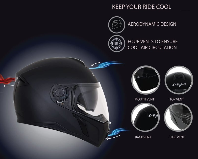 Vega Ryker D/V Black Helmet-L - Image 4